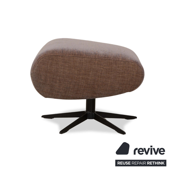 Sitting Vision MV 248 Fabric Armchair Beige Brown incl. Stool Rocking Function