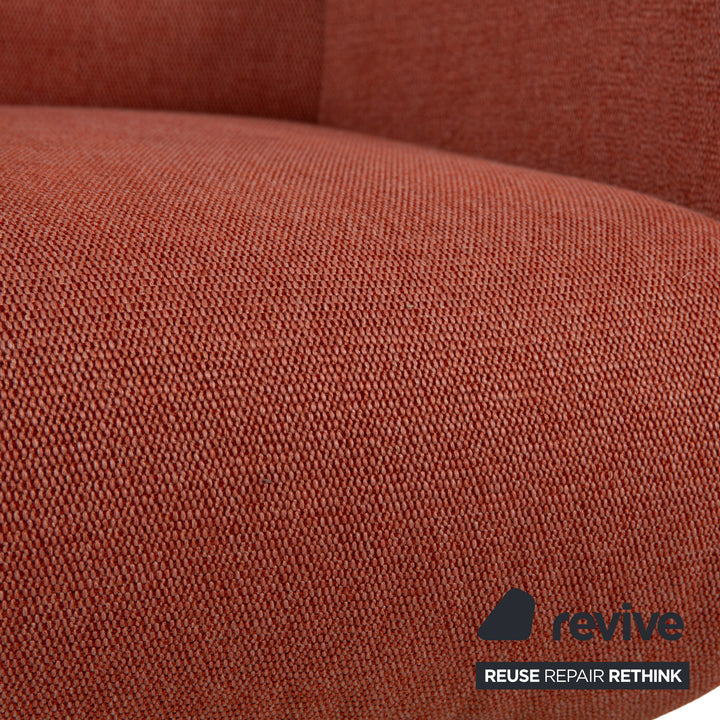 Sitting Vision TW 043 fauteuil relax en tissu cuir rouge orange électr. Fonction batterie