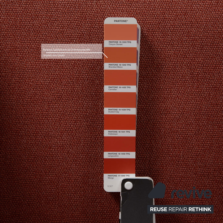 Sitting Vision TW 043 fabric relax chair leather red orange electr. Battery function