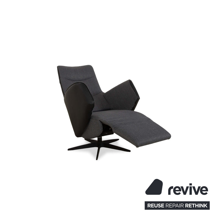 Sitting Vision TW 093 Stoff Relax-Sessel Leder Grau elektr. Funktion Akku