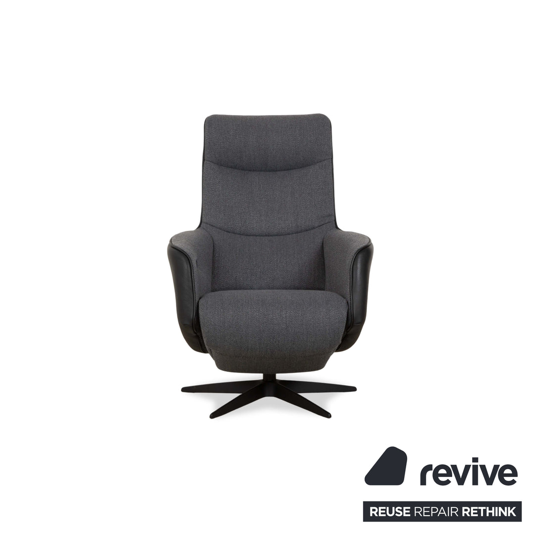 Sitting Vision TW 093 Stoff Relax-Sessel Leder Grau elektr. Funktion Akku