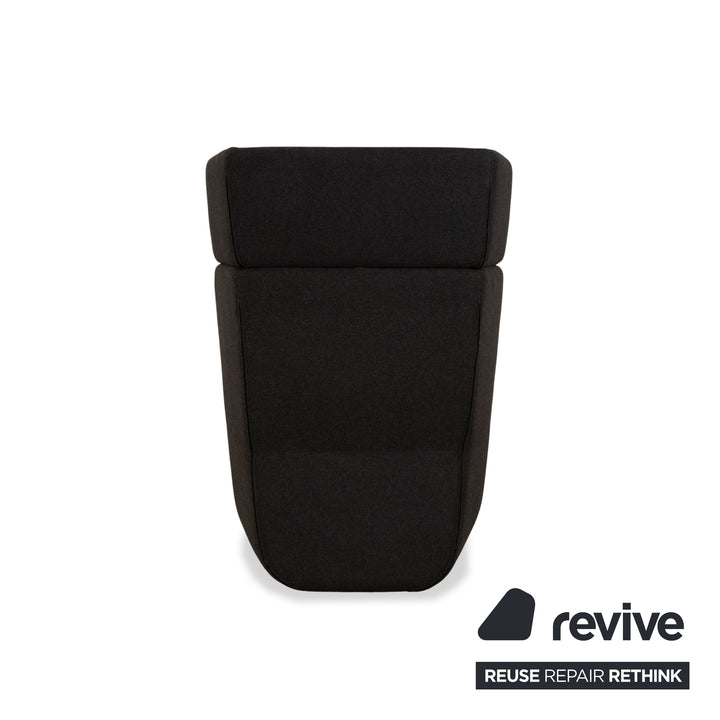 Fauteuil en tissu Softline BASKET gris foncé