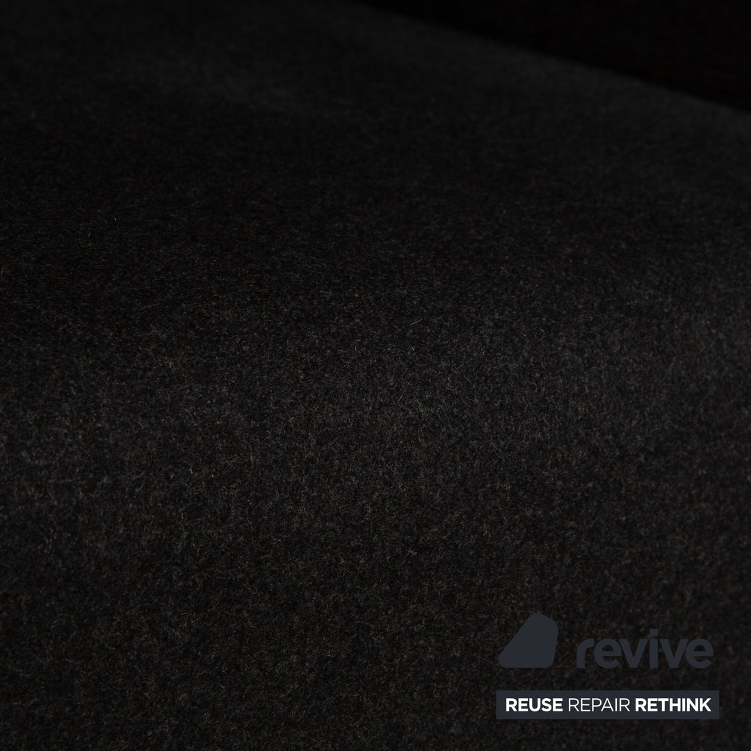 Fauteuil en tissu Softline BASKET gris foncé