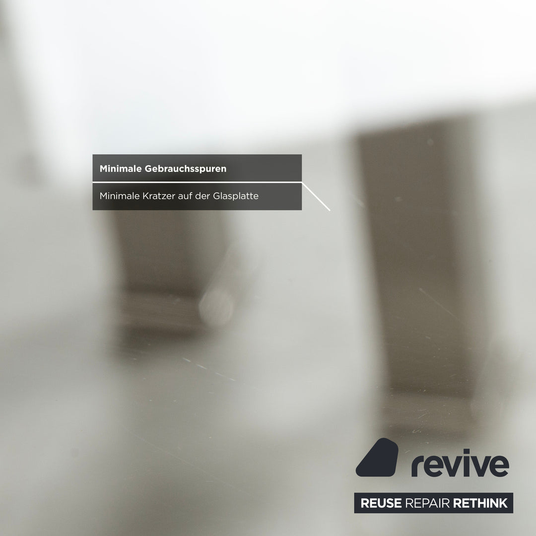 Sovet Italia Nice Table basse en verre Tables gigognes argentées