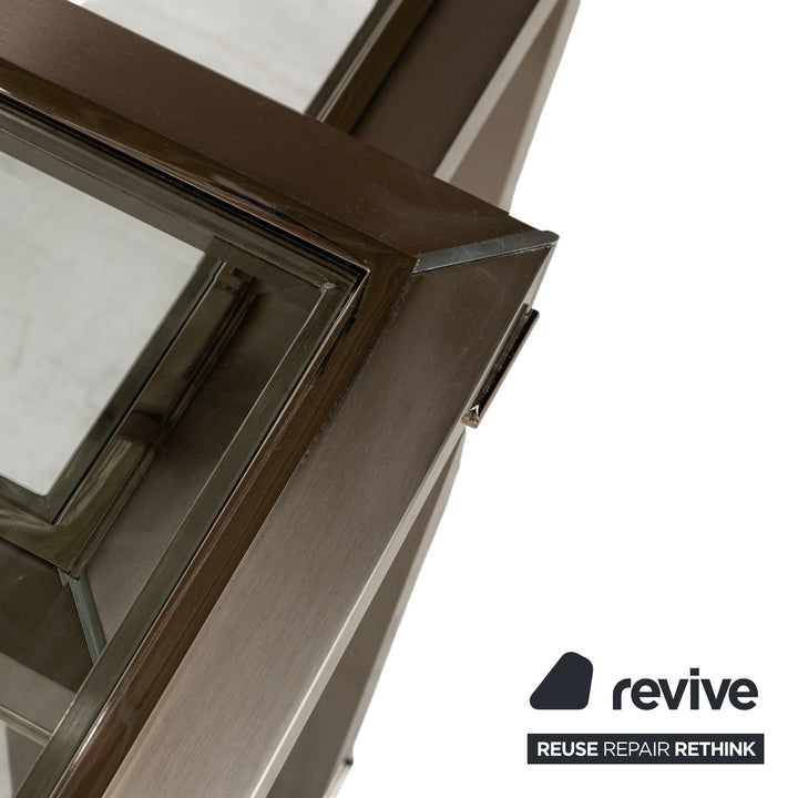 Sovet Italia Nice Table basse en verre Tables gigognes argentées