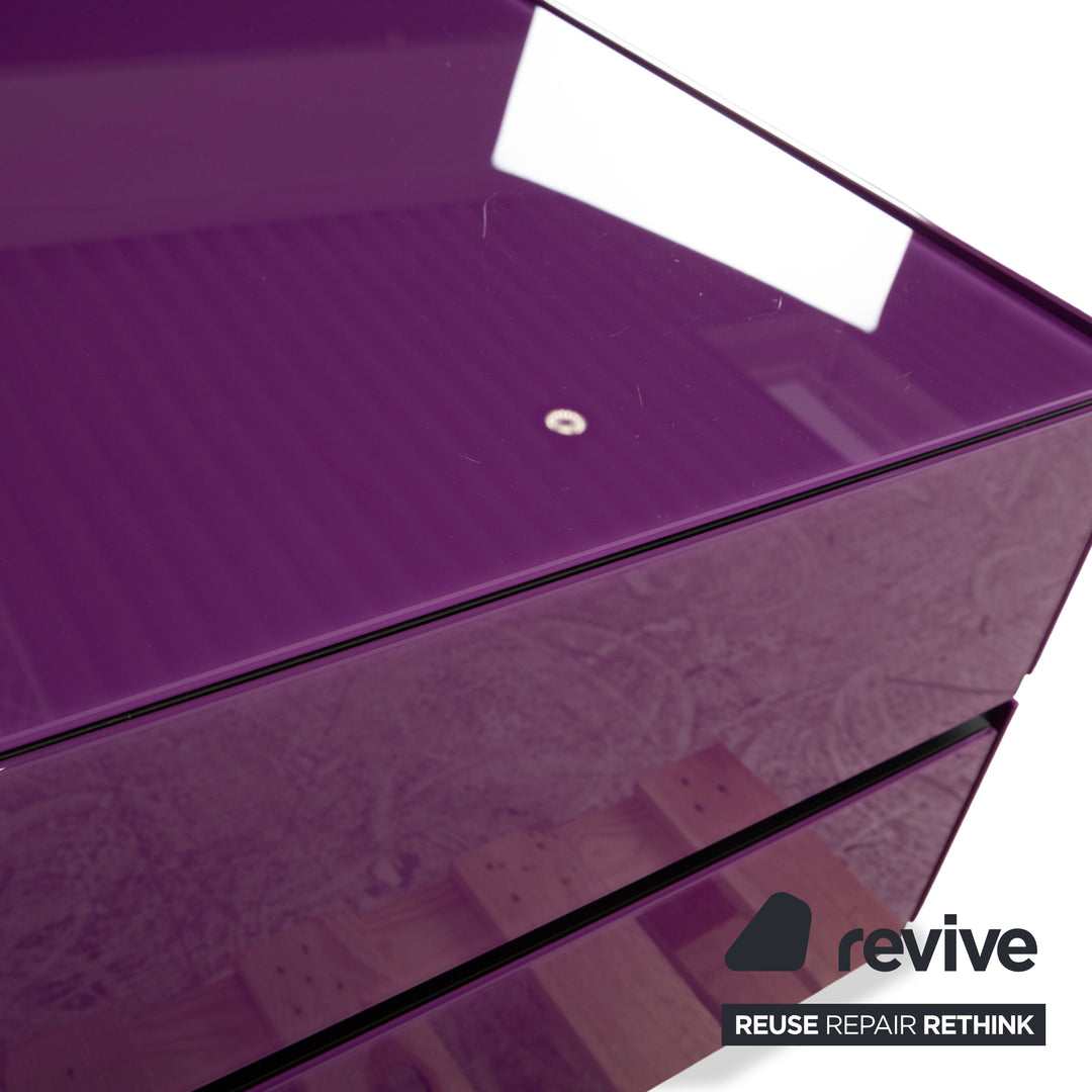 Spectral Brick BR ​​1502 Glass Sideboard Purple Canton HiFi Board Lowboard Mediaboard