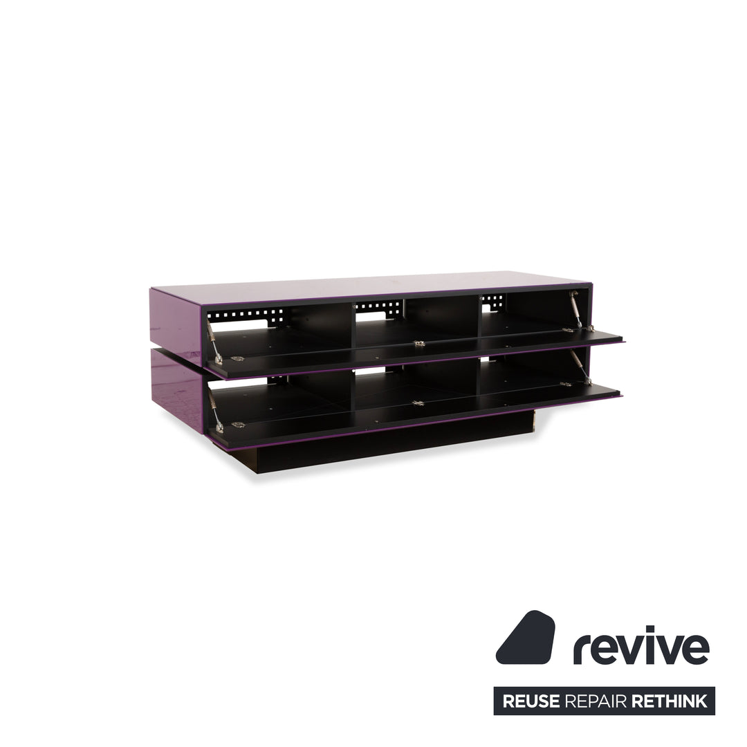 Spectral Brick BR ​​1502 Glass Sideboard Purple Canton HiFi Board Lowboard Mediaboard