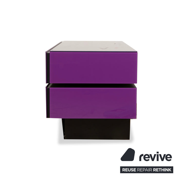 Spectral Brick BR ​​1502 Glass Sideboard Purple Canton HiFi Board Lowboard Mediaboard