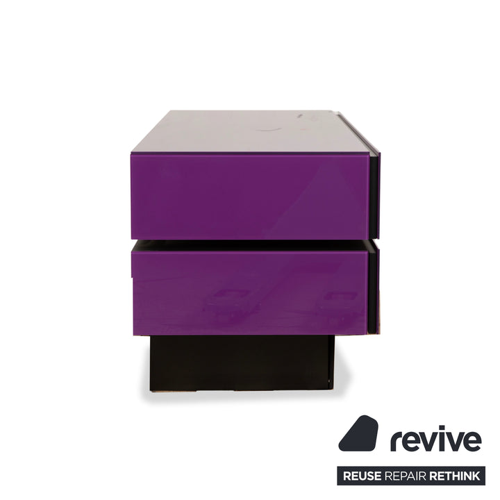 Spectral Brick BR ​​1502 Glass Sideboard Purple Canton HiFi Board Lowboard Mediaboard