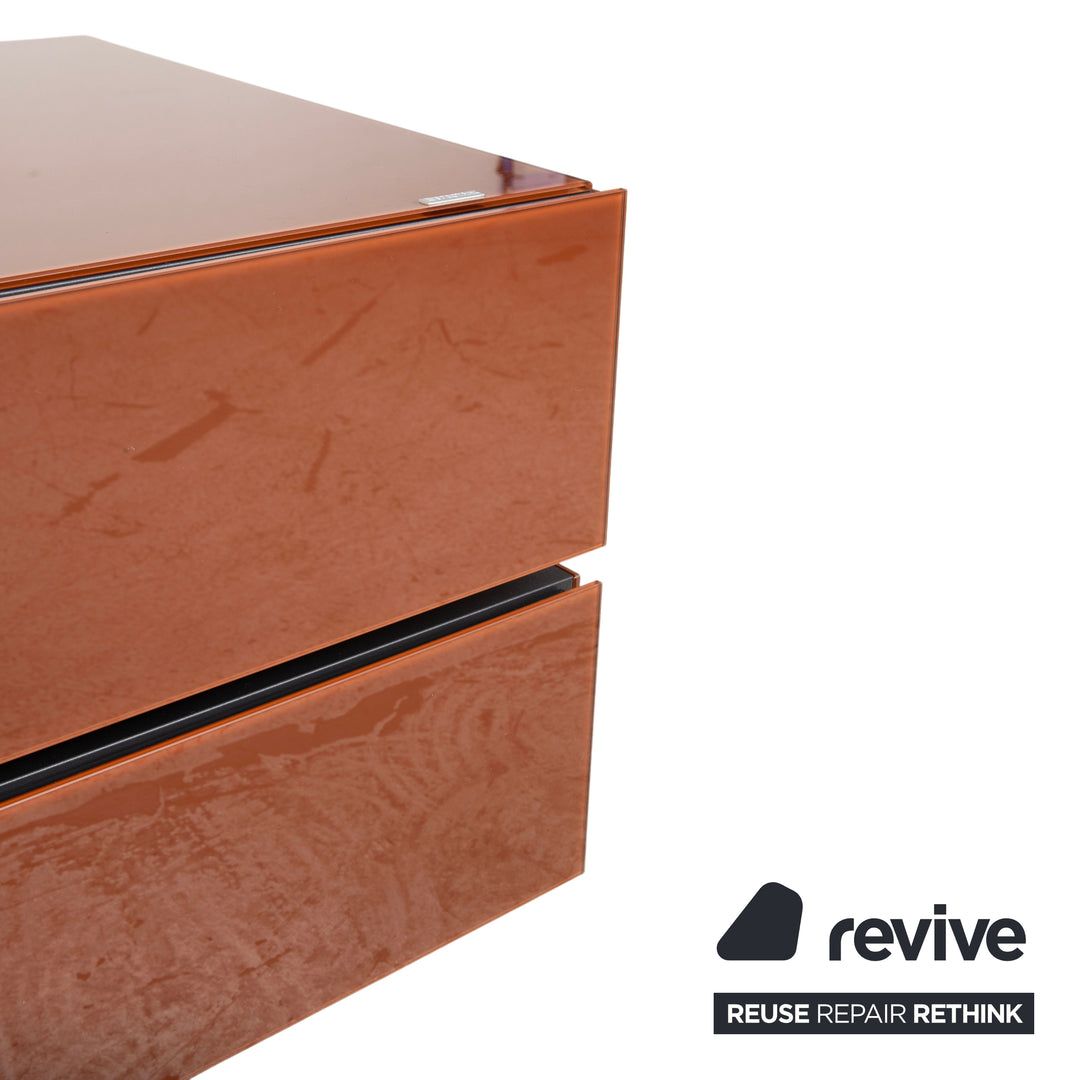 Spectral Brick BR 1502 Sideboard Holz Glas Braun Terracotta manuelle Funktion