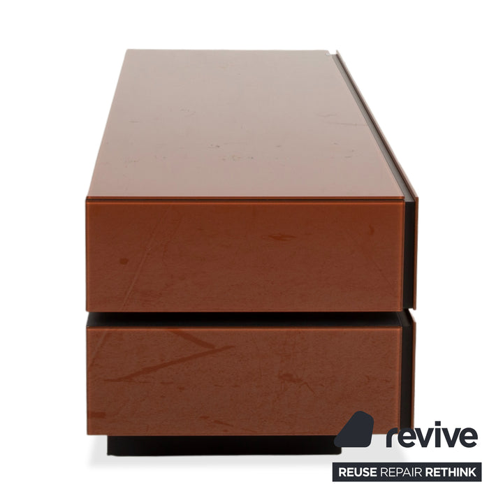Spectral Brick BR 1502 Sideboard Holz Glas Braun Terracotta manuelle Funktion