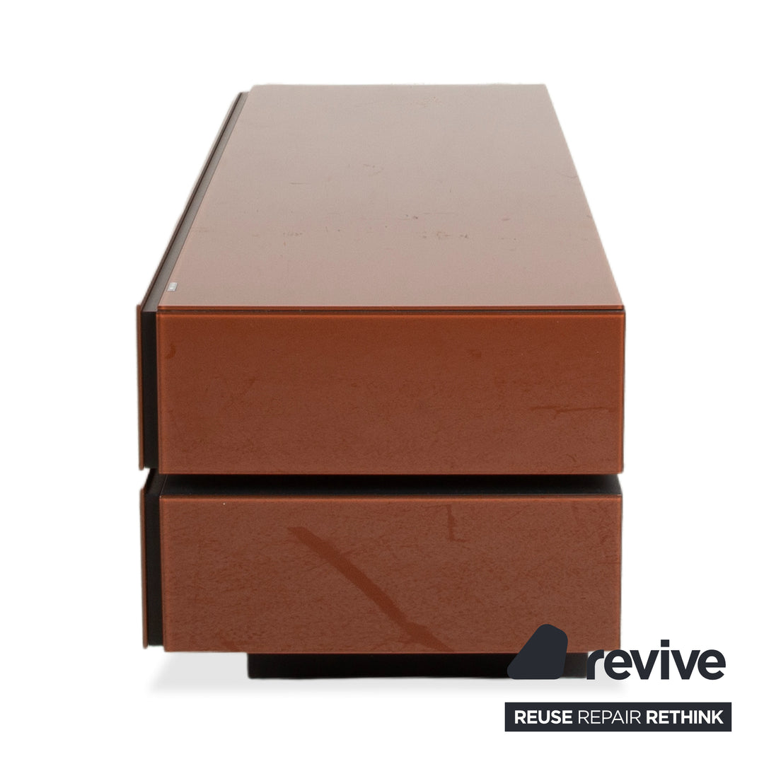 Spectral Brick BR 1502 Sideboard Holz Glas Braun Terracotta manuelle Funktion