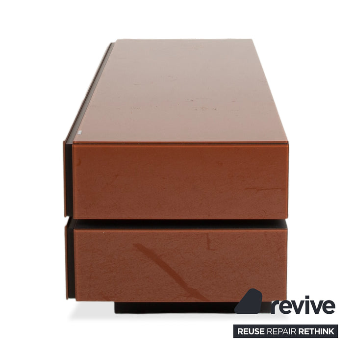 Spectral Brick BR 1502 Sideboard Holz Glas Braun Terracotta manuelle Funktion