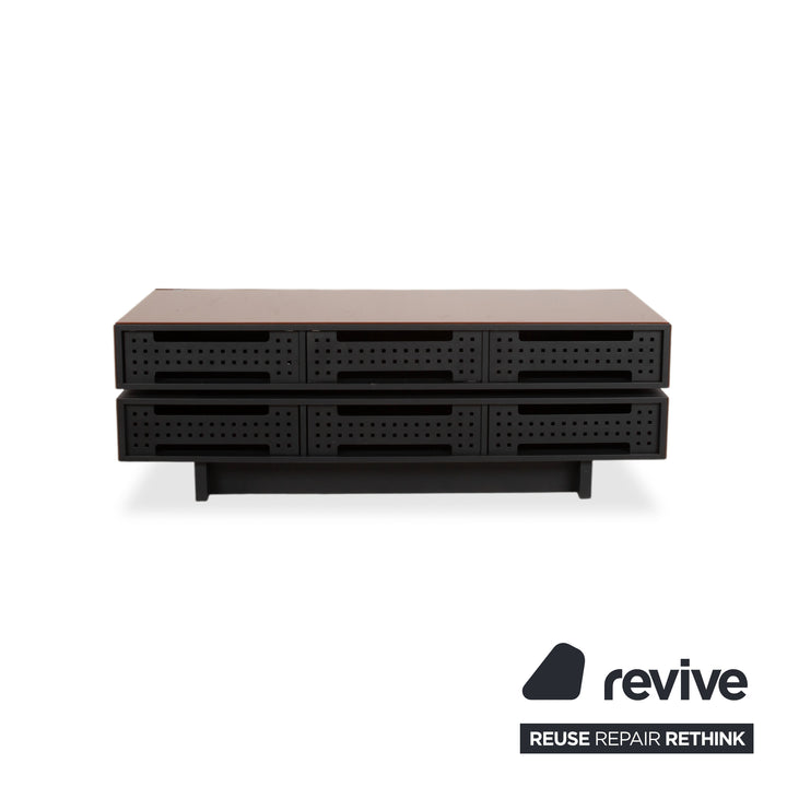 Spectral Brick BR 1502 Sideboard Holz Glas Braun Terracotta manuelle Funktion