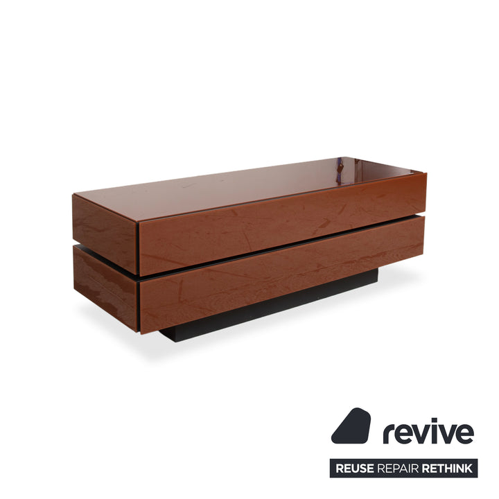 Spectral Brick BR 1502 Sideboard Holz Glas Braun Terracotta manuelle Funktion