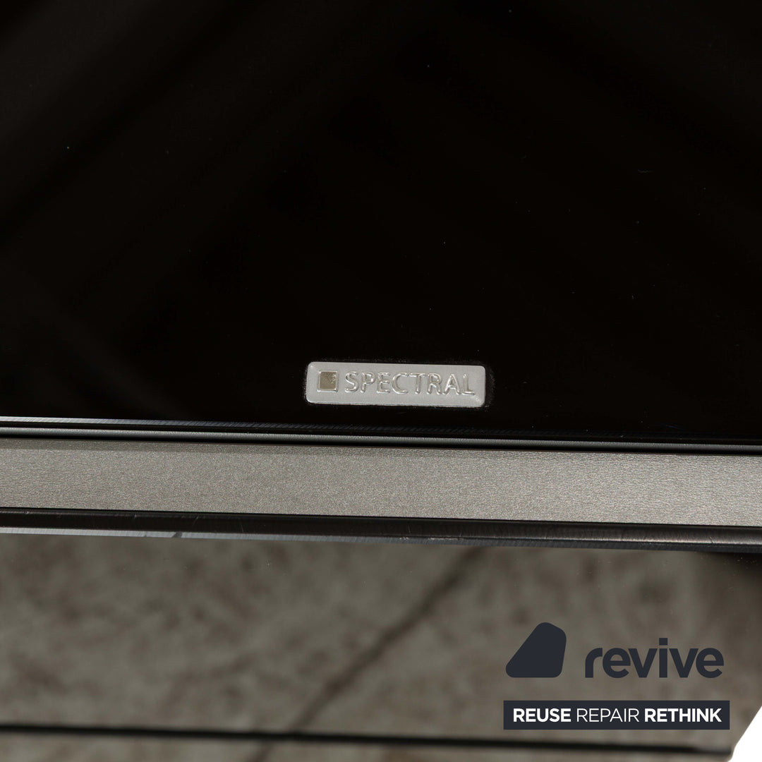 Buffet bas noir en verre Spectral Brick