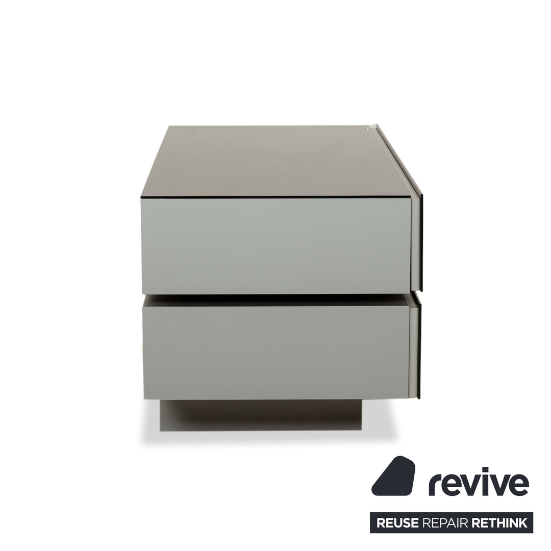 Buffet bas noir en verre Spectral Brick