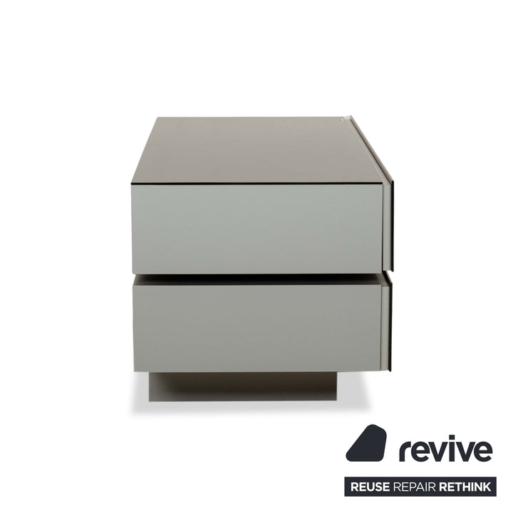 Buffet bas noir en verre Spectral Brick