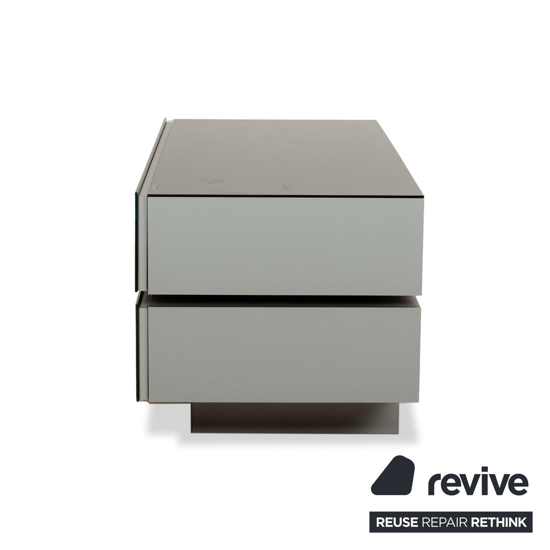 Spectral Brick Glass Sideboard Black Lowboard