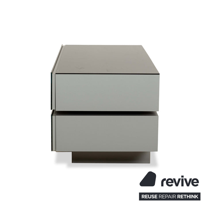 Spectral Brick Glass Sideboard Black Lowboard