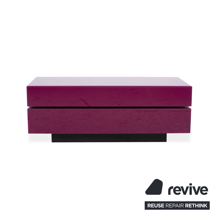 Spectral Brick Sideboard Glas Rot Schwarz Hochglanz manuelle Funktion