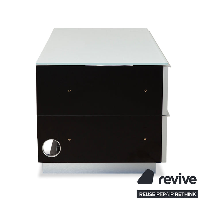 Spectral Catena Glas Sideboard Weiß Schwarz TV Board