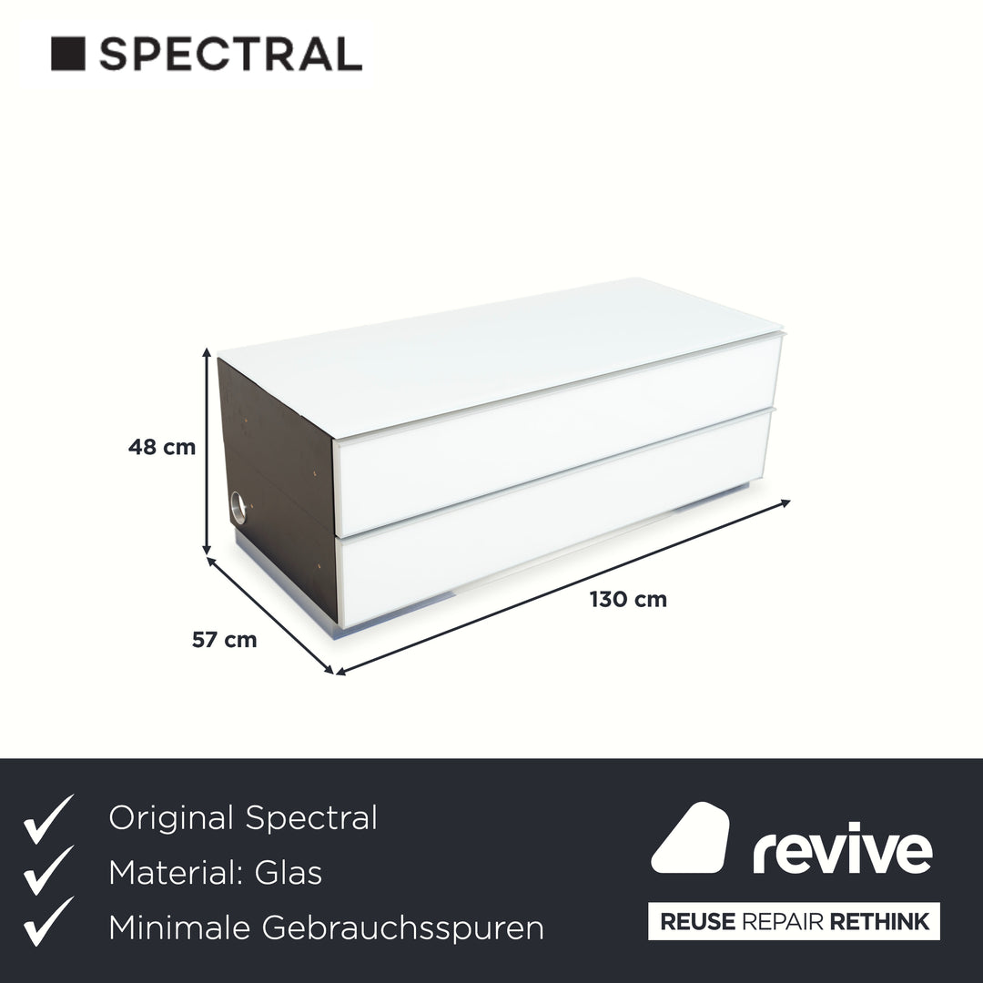 Spectral Catena Glas Sideboard Weiß TV Board