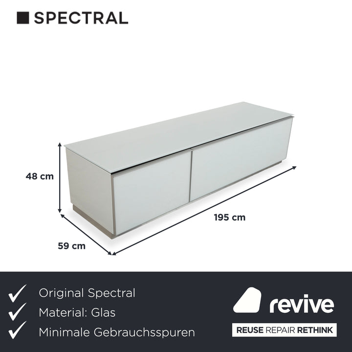 Spectral Catena Glass Sideboard White TV Board