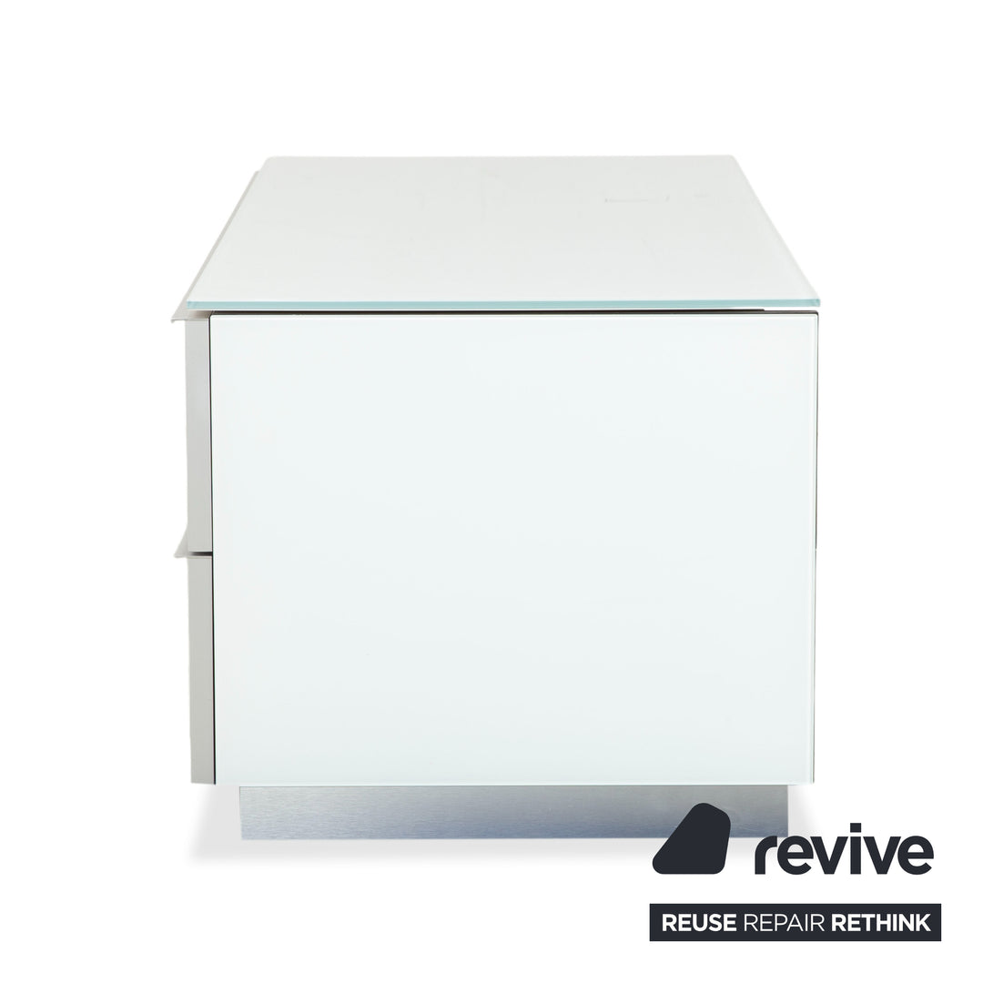 Spectral Catena Glas Sideboard Weiß Schwarz TV Board