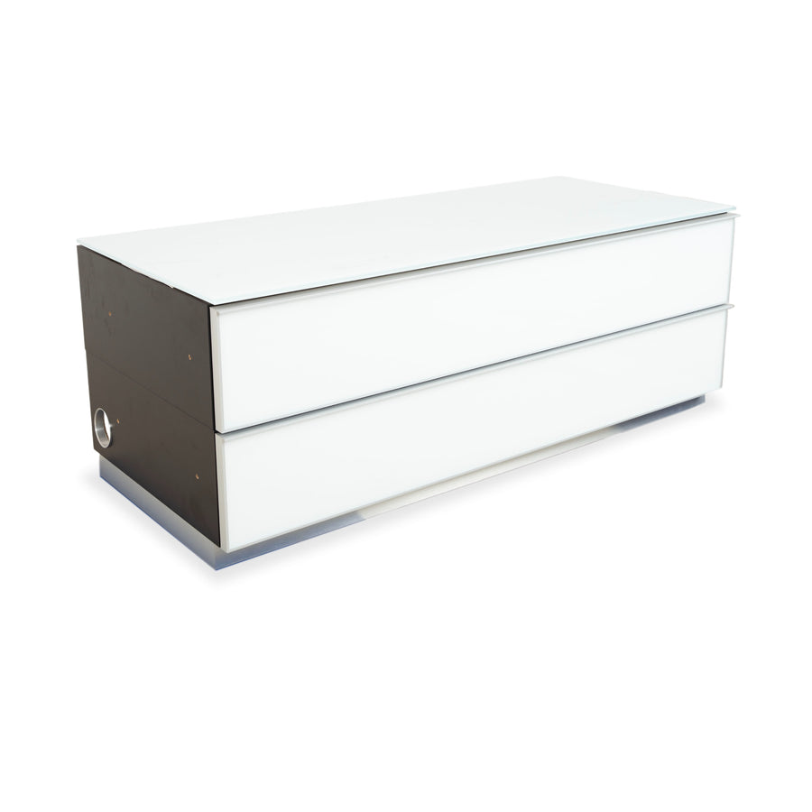 Spectral Catena Glas Sideboard Weiß Schwarz TV Board
