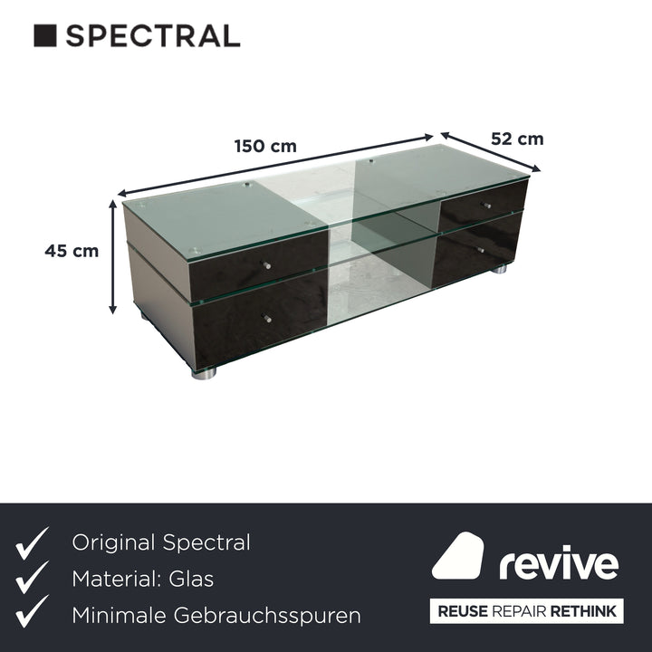 Spectral CL 1552 Glass Sideboard Black