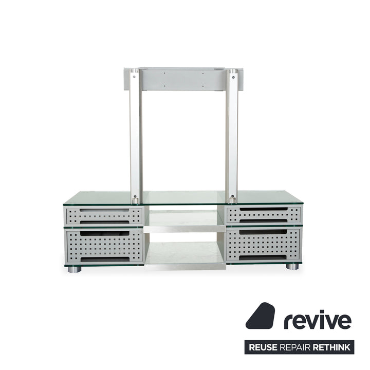 Buffet en verre Spectral CL 1552, support TV noir