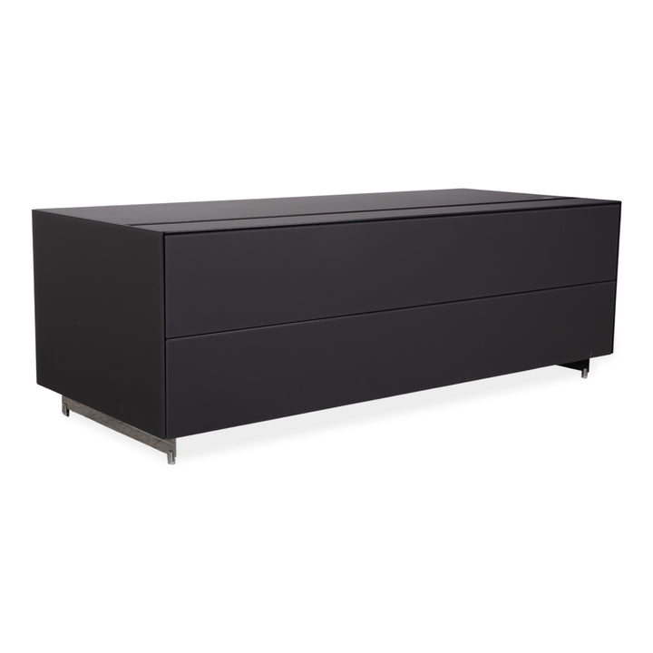 Spectral Glas Holz Sideboard Schwarz