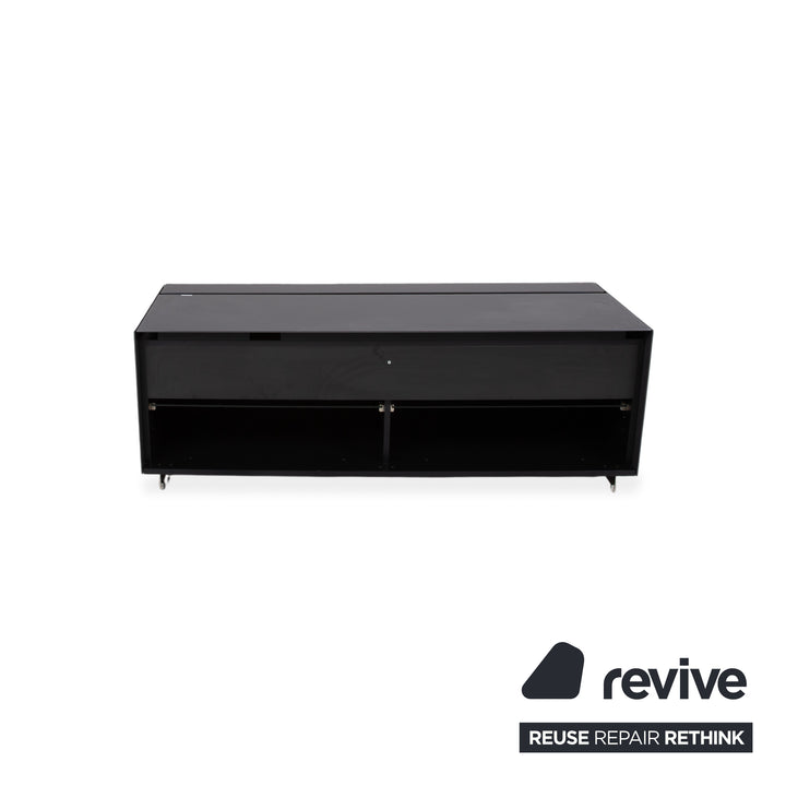 Spectral Glas Holz Sideboard Schwarz