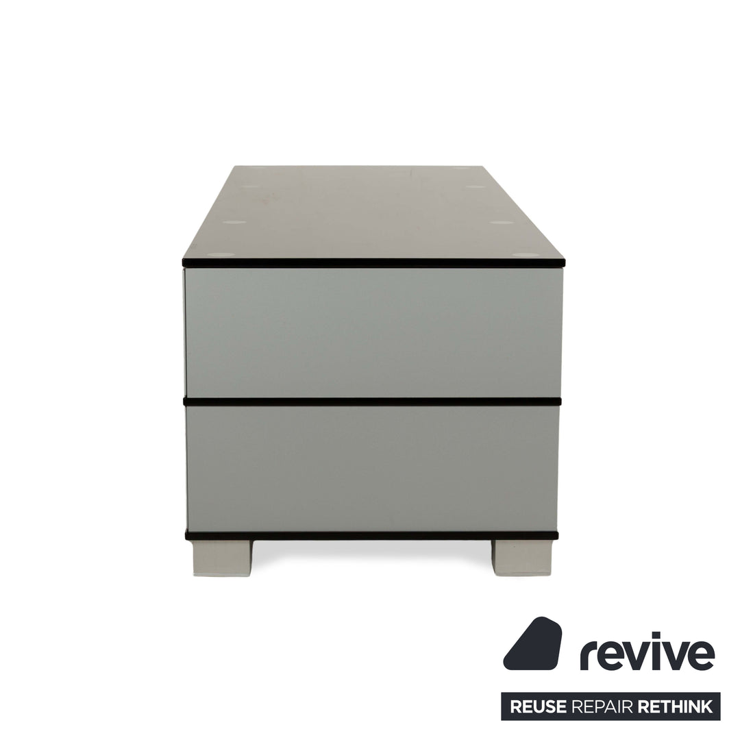 Buffet bas en verre Spectral gris rouge