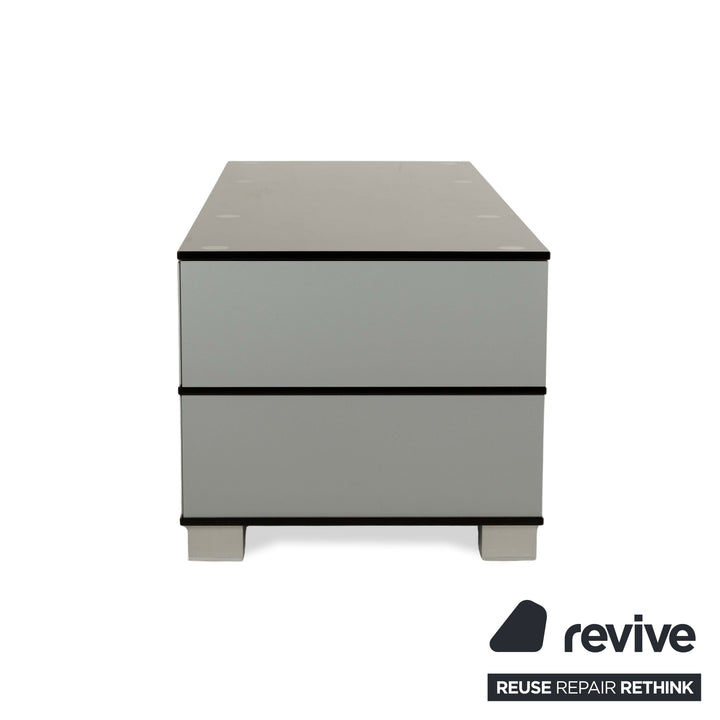 Buffet bas en verre Spectral gris rouge