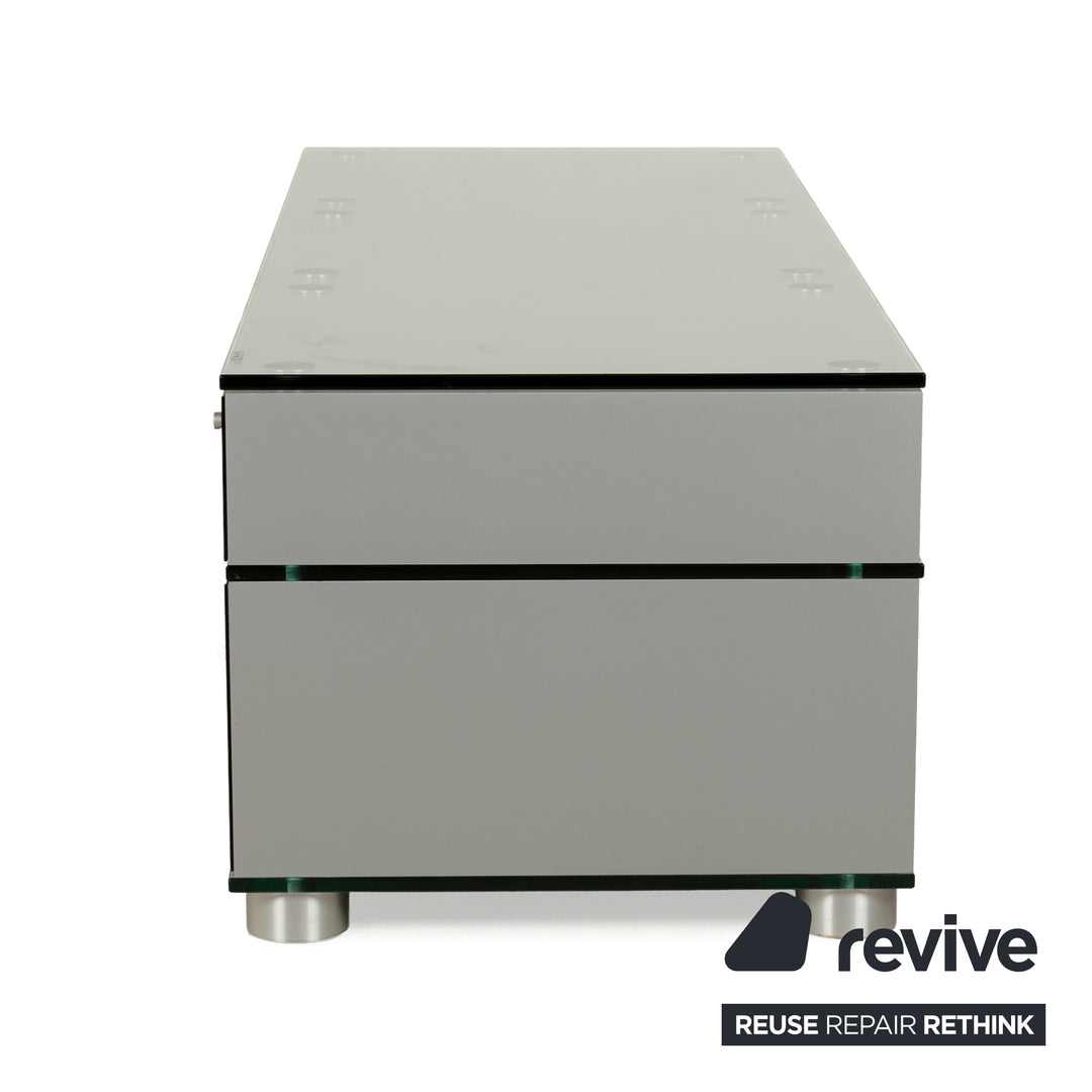 Spectral Glass Sideboard Black Drawers