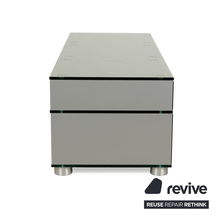 Spectral Glass Sideboard Black Drawers