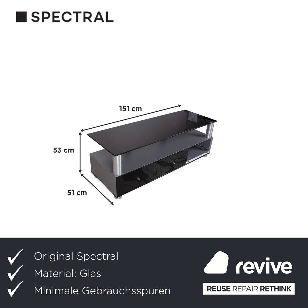 Spectral Glas Sideboard Schwarz TV-Board