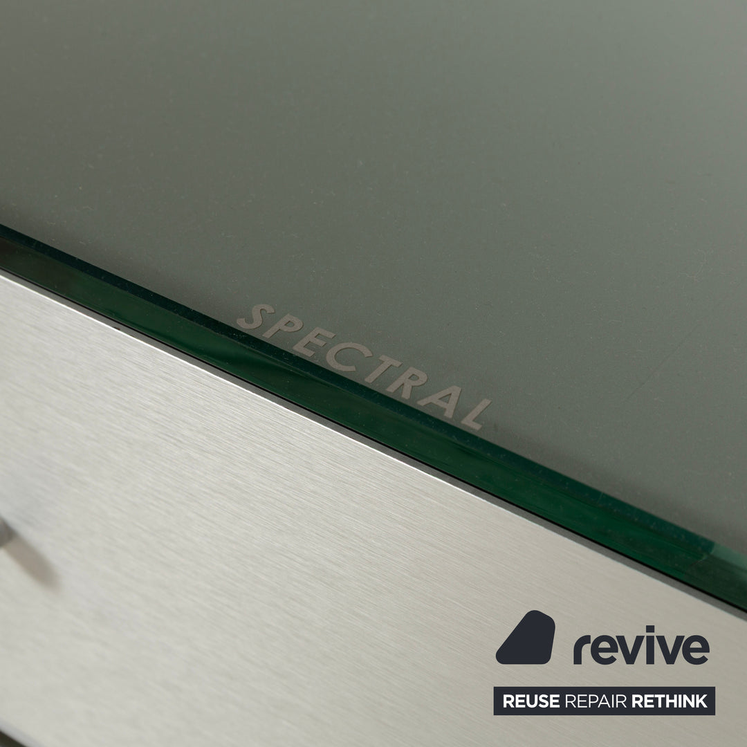 Spectral glass sideboard silver