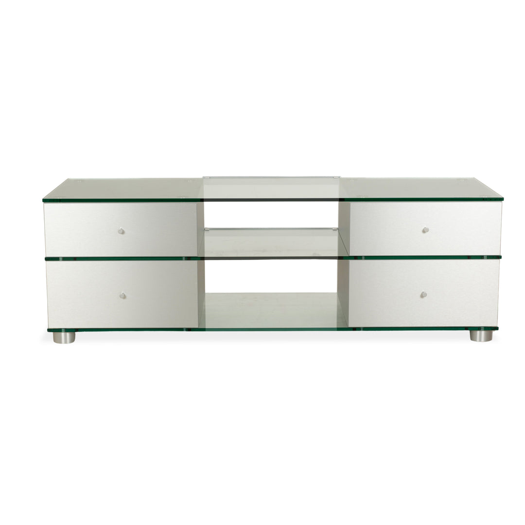 Buffet en verre Spectral argenté