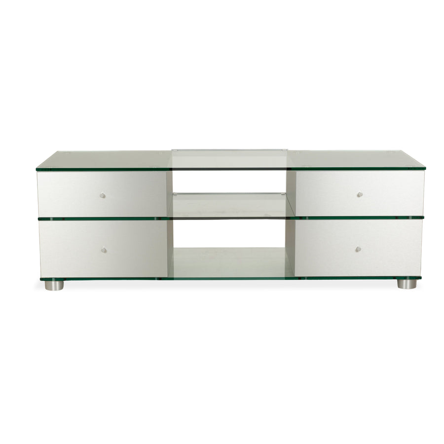 Spectral glass sideboard silver