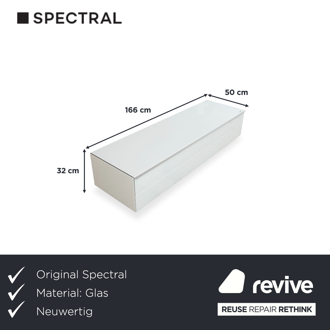 Spectral Glas Sideboard Weiß  manuelle Funktion