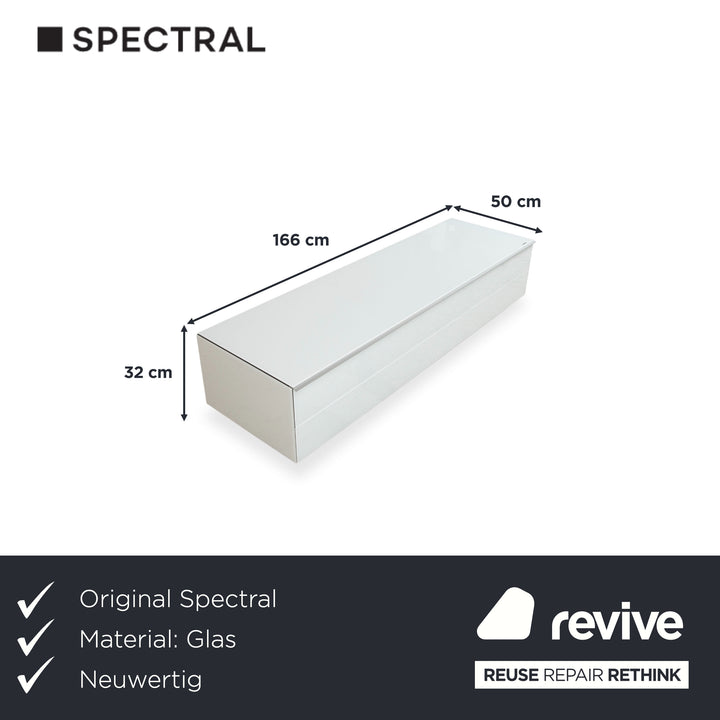 Spectral Glas Sideboard Weiß  manuelle Funktion