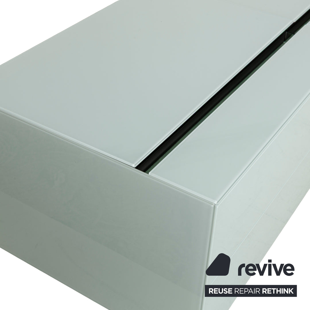 Spectral Cocoon Glass Wood Sideboard Blue Ice Blue Lowboard