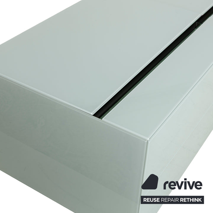 Spectral Cocoon Glass Wood Sideboard Blue Ice Blue Lowboard