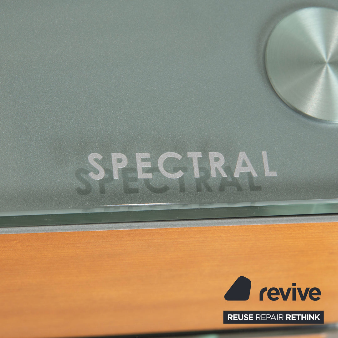 Spectral Sideboard Glas Holz Metall Sideboard Braun Grau Lowboard Mediaboard