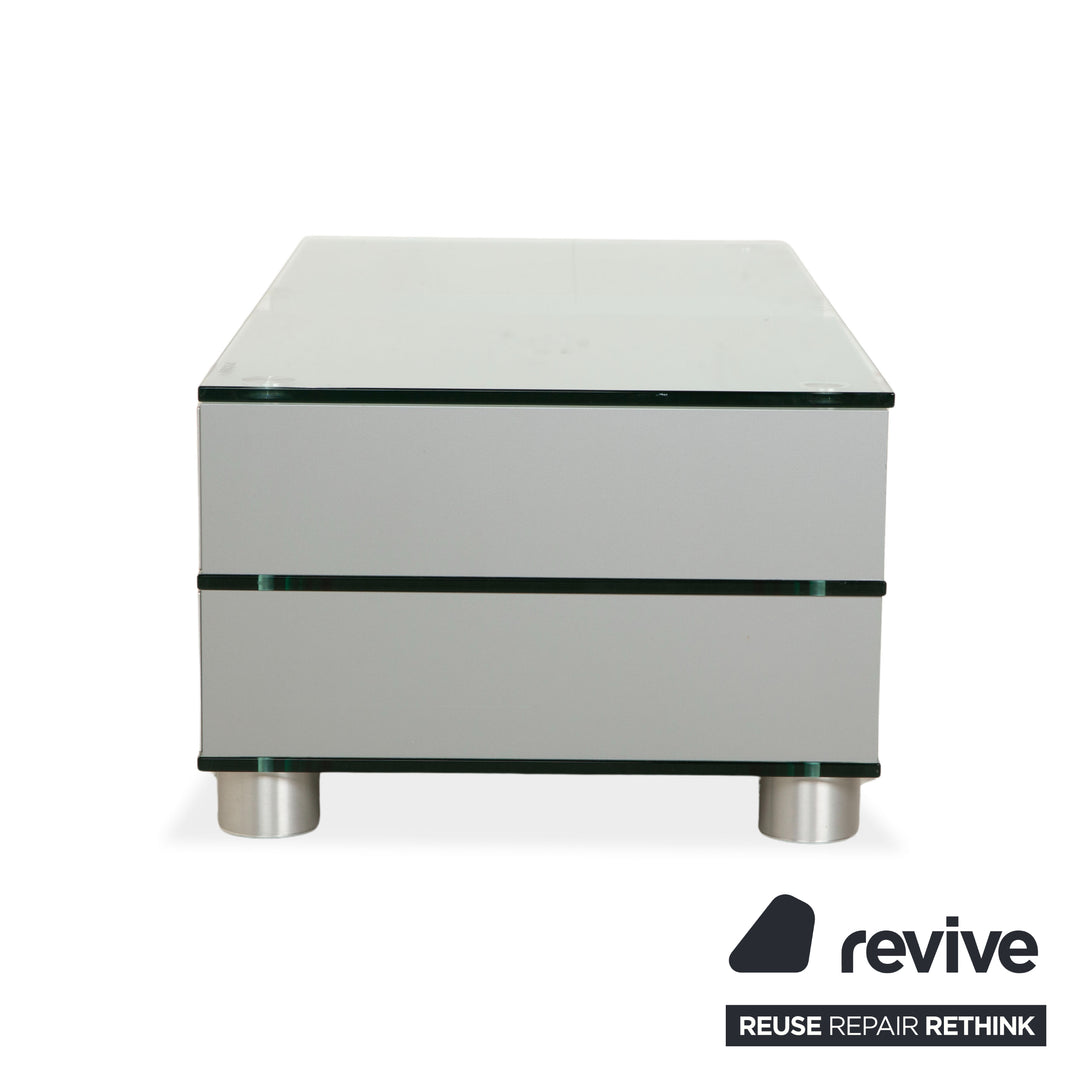 Spectral Sideboard Glas Holz Metall Sideboard Braun Grau Lowboard Mediaboard