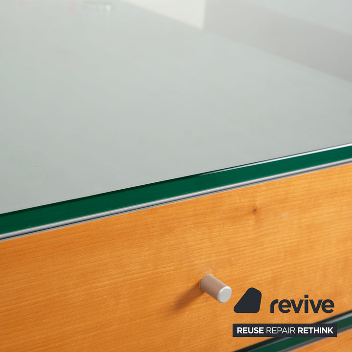 Spectral Sideboard Glas Holz Metall Sideboard Braun Grau Lowboard Mediaboard