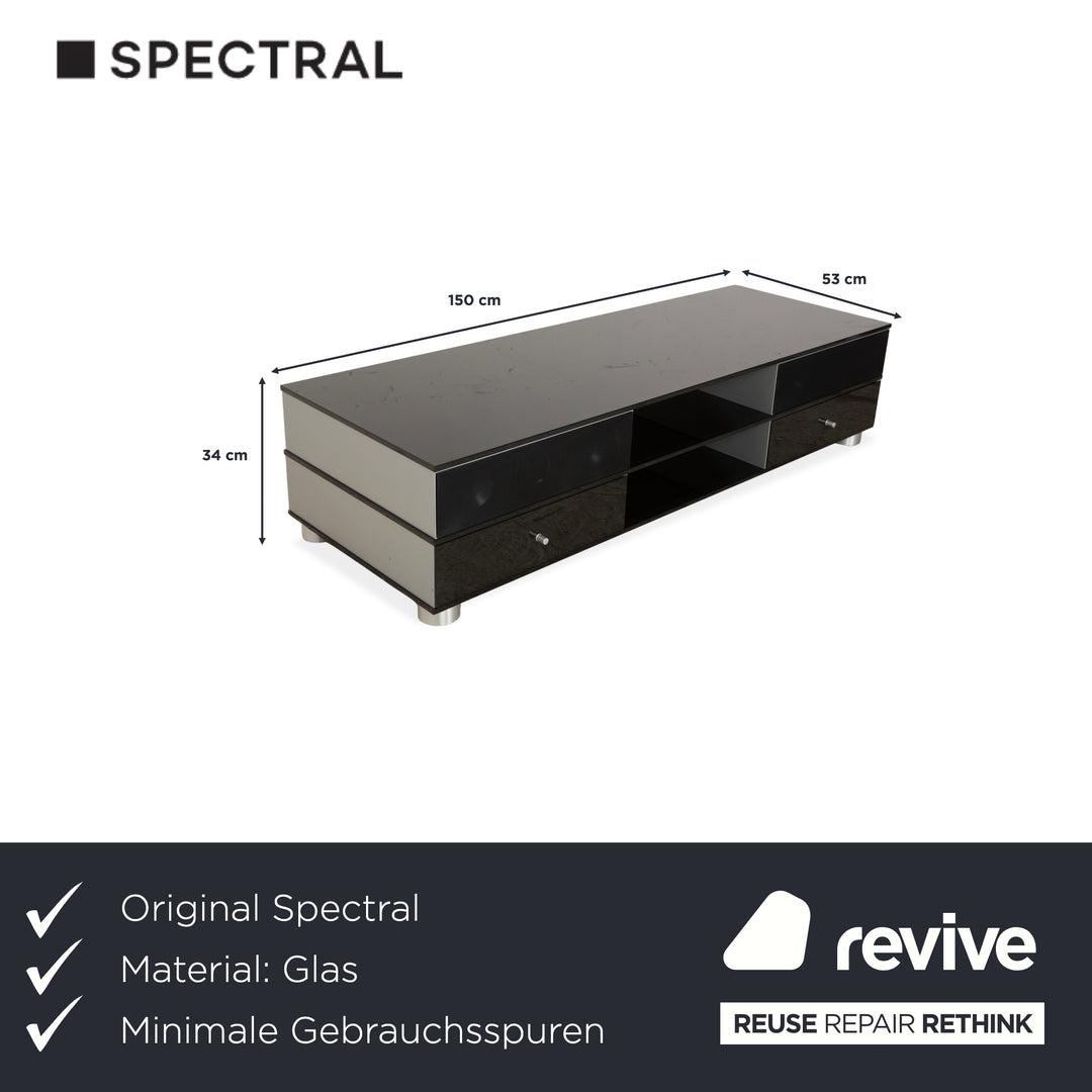 Spectral Sideboard Glas Schwarz Lautsprecher Soundsystem